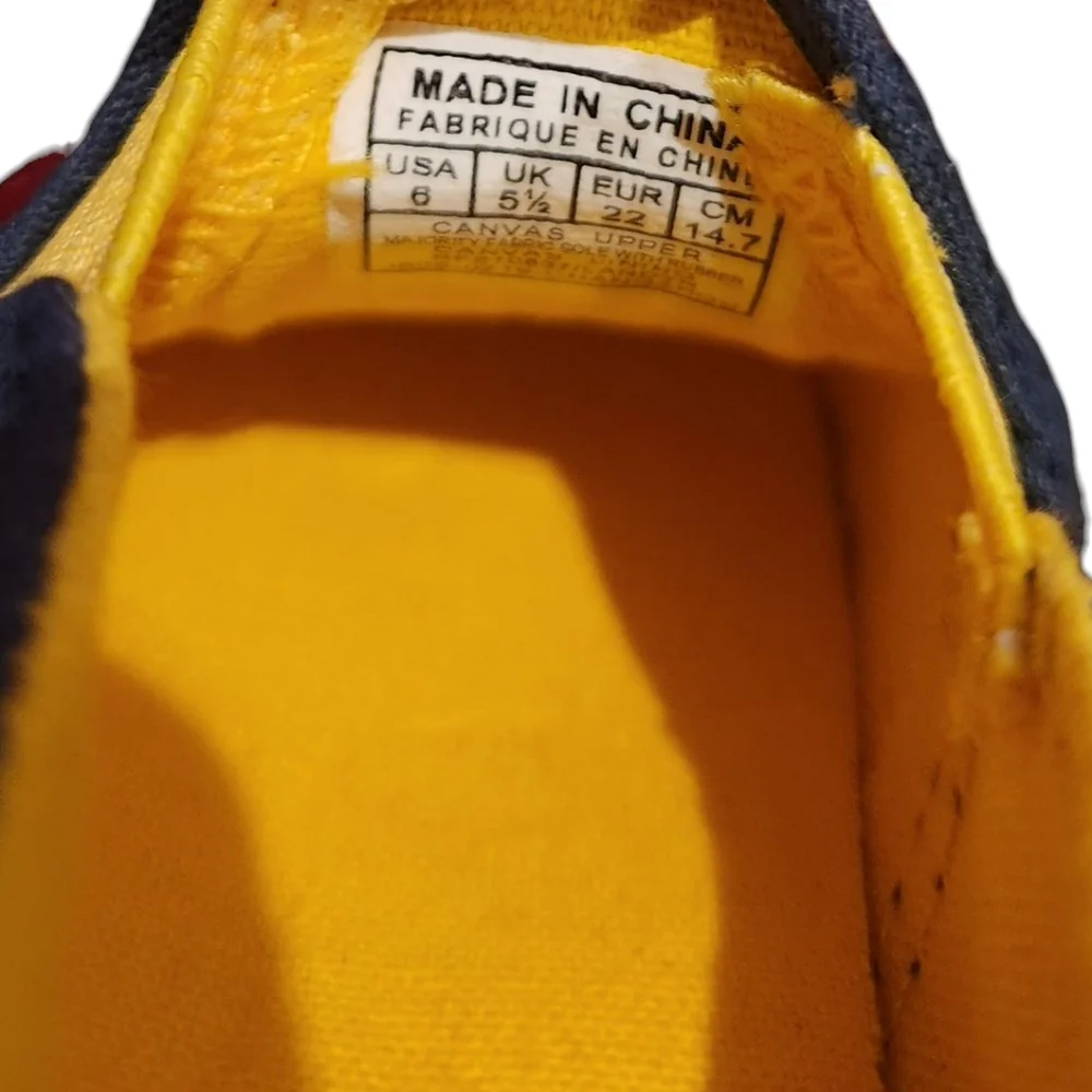 Polo Ralph Lauren Kids’‎ Landyn P-Wing Logo Patch Canvas Slip On Athletic Shoes